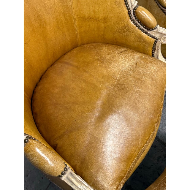 Belmar Furniture Custom Hendrix Allardyce Louis XVI Style Bergere Armchairs + Ottomans Set For Sale In San Francisco - Image 6 of 12