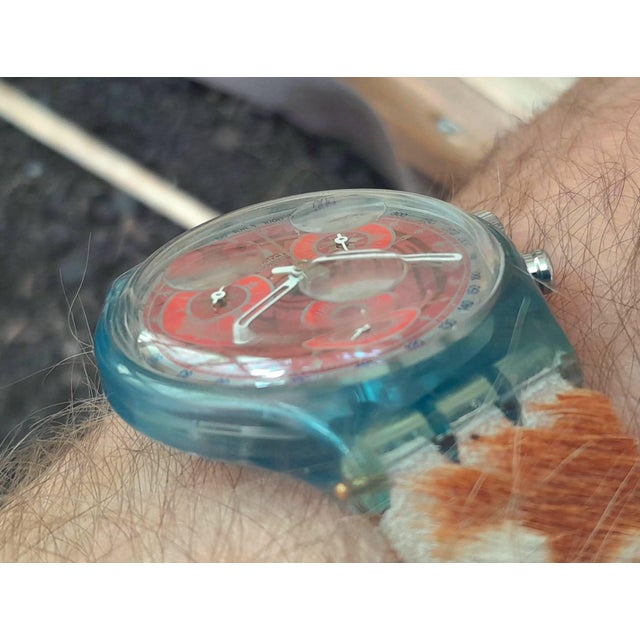 SCN109 Fury Chronograph 1994 Watch from Swatch, in Very Good conditions. Designed 1990 to 1999 This piece has an...