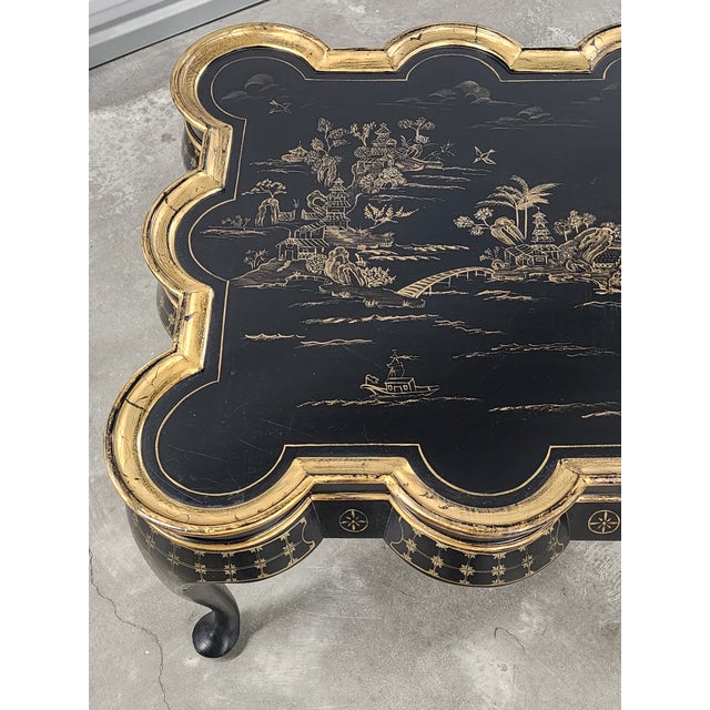 E.j. Victor Fine Furniture Chinoiserie Style Coffee Table For Sale - Image 14 of 17