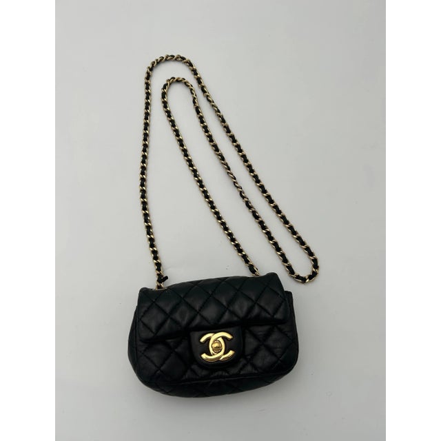 Extra Mini Black Chanel Flap Bag For Sale In New York - Image 6 of 10