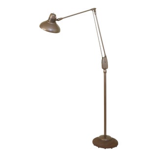 1940s Art Deco Industrial Floor Lamp For Sale