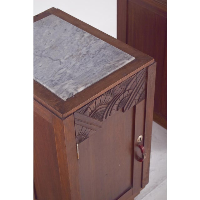 Portuguese Art Deco Bedside Tables, 1920, Set of 2 For Sale - Image 6 of 10