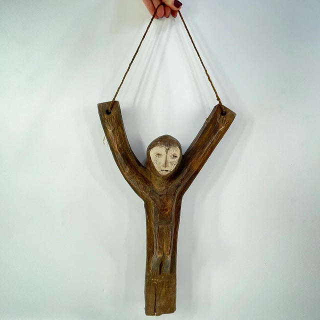 Brown Early 20th Century Lega Crucifix Figure For Sale - Image 8 of 9