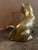 Large Vintage Brass Cat Figurine For Sale - Image 6 of 10
