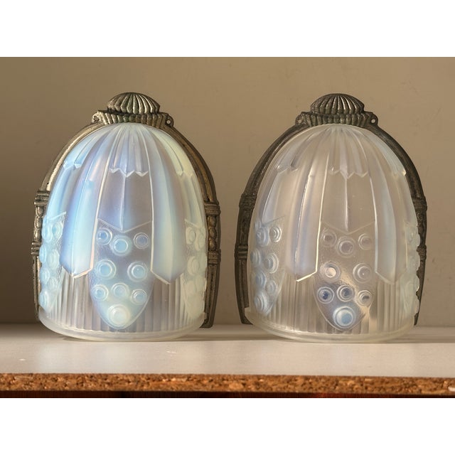 Art Deco Wall Sconces by Georges Leleu, 1930, Set of 2 For Sale - Image 9 of 18