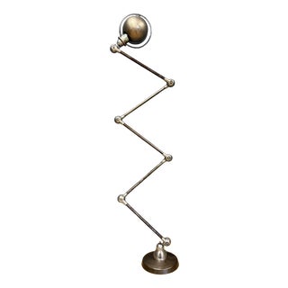 Vintage Five-Arm Floor Lamp with Green Brand Plate from Jieldé, 1950s For Sale