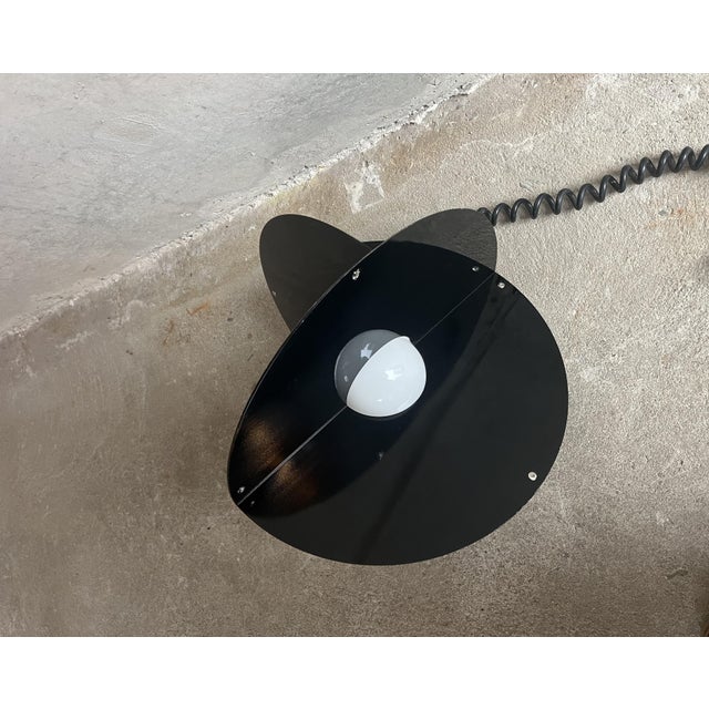 Black Luna Lamp from Rinaldo Cutini, Italy, 1960s For Sale - Image 10 of 12