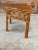 Vintage Bamboo Chinese Style Demi-Lune Center Table With Open Fretwork Design For Sale In Naples, FL - Image 6 of 12