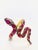 Bochic “Orient” Vintage Serpent Fancy Sapphire & Ruby Bangle - 18K Gold & Silver For Sale - Image 14 of 14
