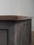 Charcoal Sideboard With Aged Wooden Top and Plank Detail For Sale - Image 9 of 11