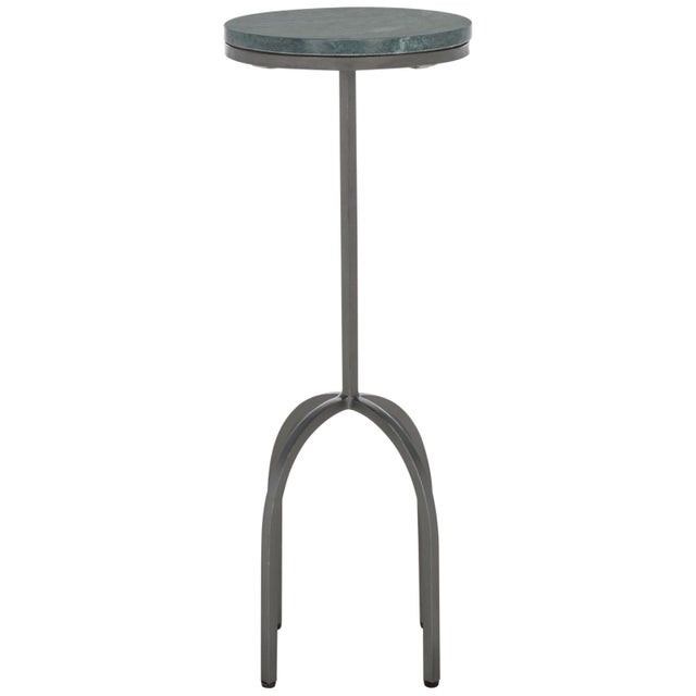 Green Arkan Marble Drink Table in Green For Sale - Image 8 of 8