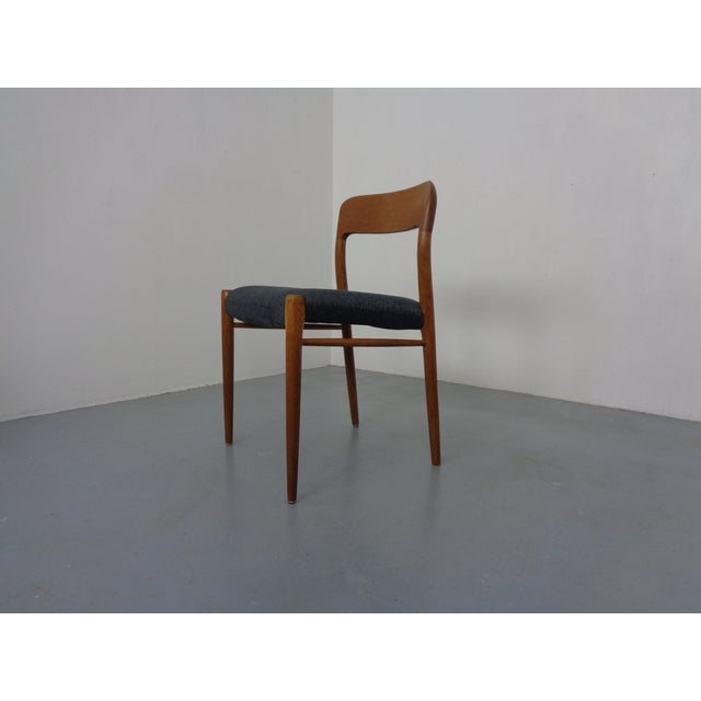 Mid-Century Modern Model 75 Chair in Oak by Niels Otto Møller for J.L. Møllers, 1960s For Sale - Image 3 of 18