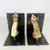 Fantastic pair of vintage metal owl sculptural bookends in brutalist style. Love the colors and details. Nice mid century...