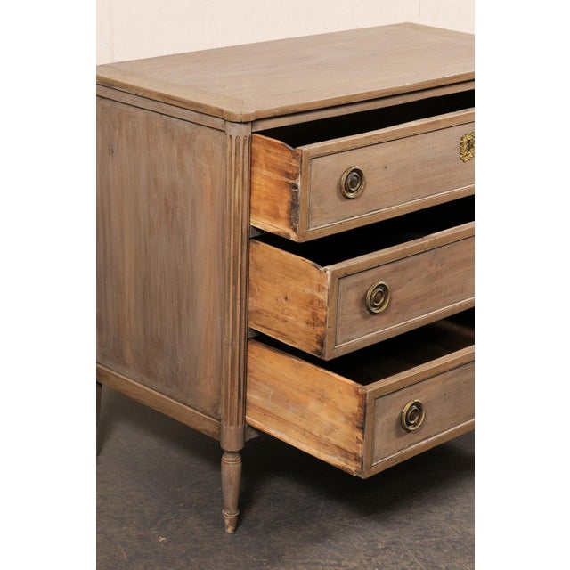 French Neoclassical 3-Drawer Commode,19th C For Sale - Image 11 of 11