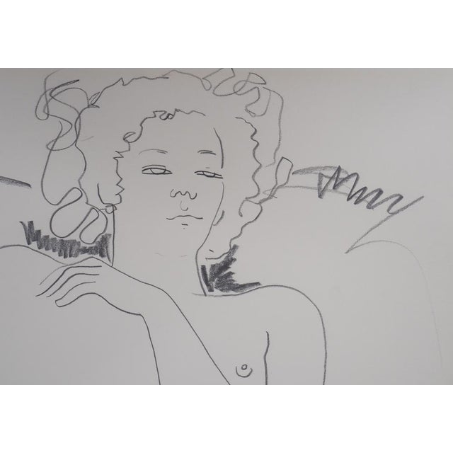 Alain Bonnefoit, Nude Woman, Original Drawing For Sale - Image 3 of 8