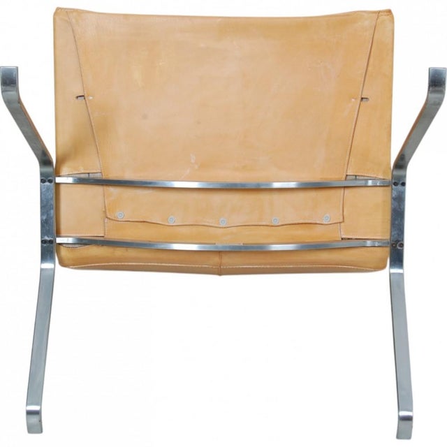PK-22 Chair in Natural Leather by Poul Kjærholm, 1990s For Sale - Image 17 of 18