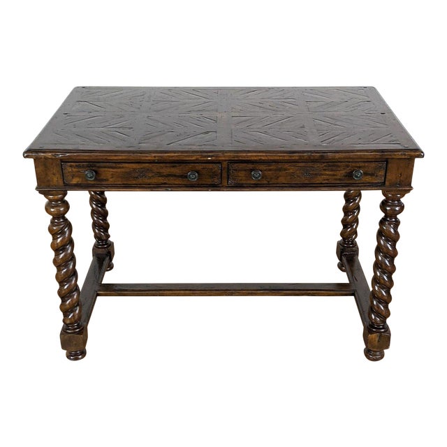 Theodore Alexander Castle Bromwich Collection Antiqued Wood Desk Chairish