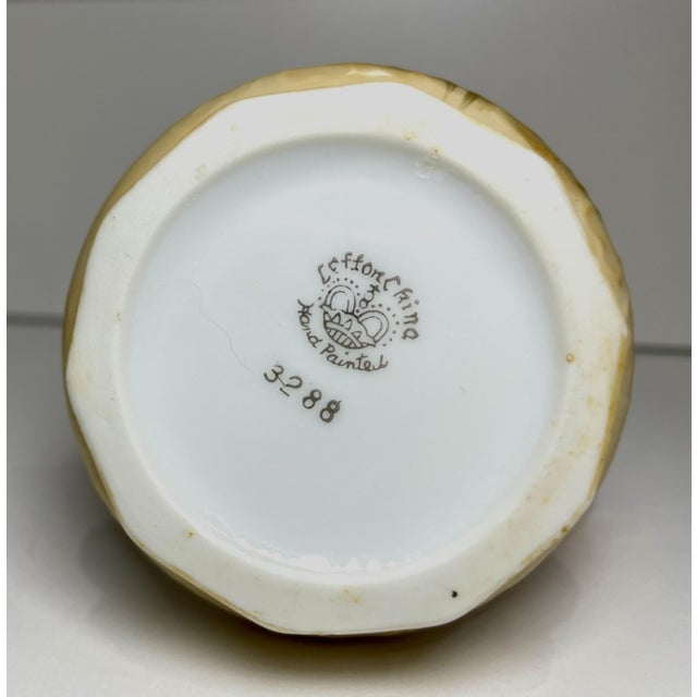 Lefton Vintage Heritage Rose Porcelain Creamer Pitcher With Gold Trim For Sale - Image 4 of 4