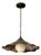 Ruffle Brass Pendant Light, Wavy Kitchen Island Lamp With Alabaster Globe For Sale