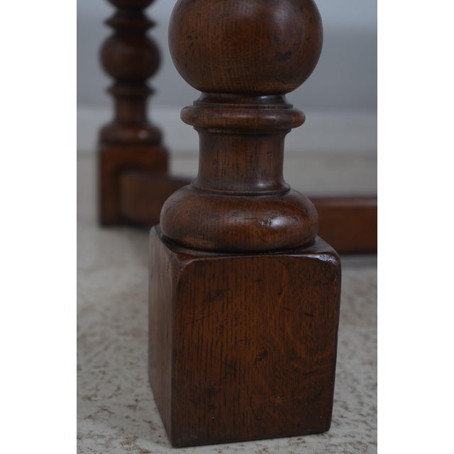 Jonathan Charles Large Chestnut Banquet Dining Table For Sale - Image 10 of 12