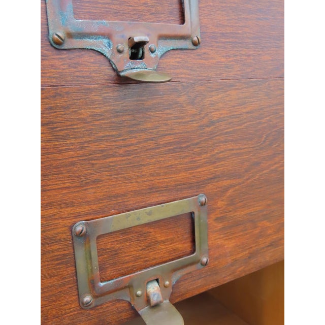 M Ohmers Sons Late 1800s Tall 24 Drawers File Cabinet Cupboard 6641 For Sale - Image 9 of 16