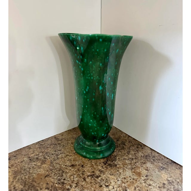 Vintage Green Vase Chairish