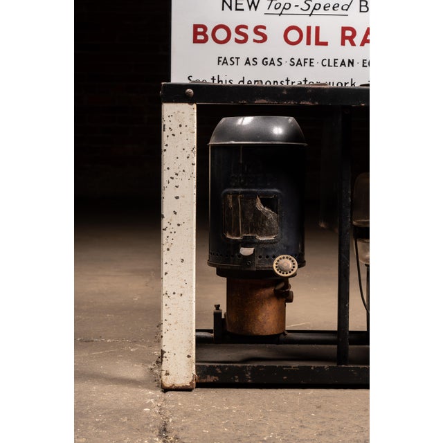 Metal Vintage "Boss" Oil Ranges in-Store Point-of-Sale Display For Sale - Image 7 of 10