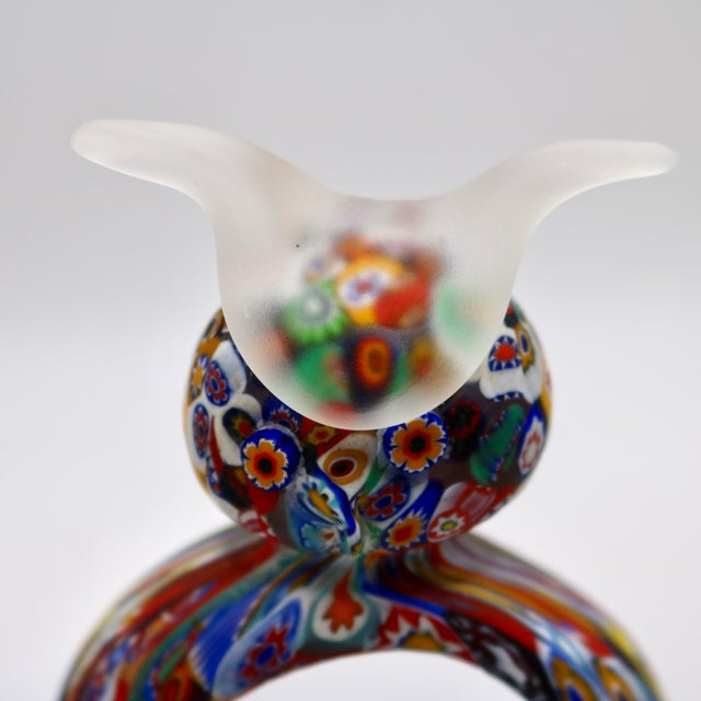 Mid-Century Murano Millefiori Glass Owl Napkin Rings - A Pair For Sale - Image 12 of 14