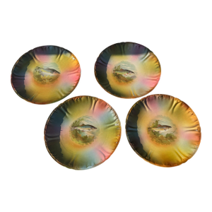 1910s Franz Ant Mehlem Royal Bonn Fish Plates- Set of 4