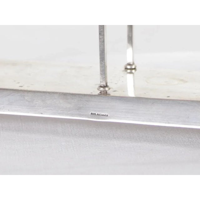 Metal Silver Salt, Pepper, Oil and Vinegar Table Set from Seybold & Hirschhauer, 1910s, Set of 4 For Sale - Image 7 of 12