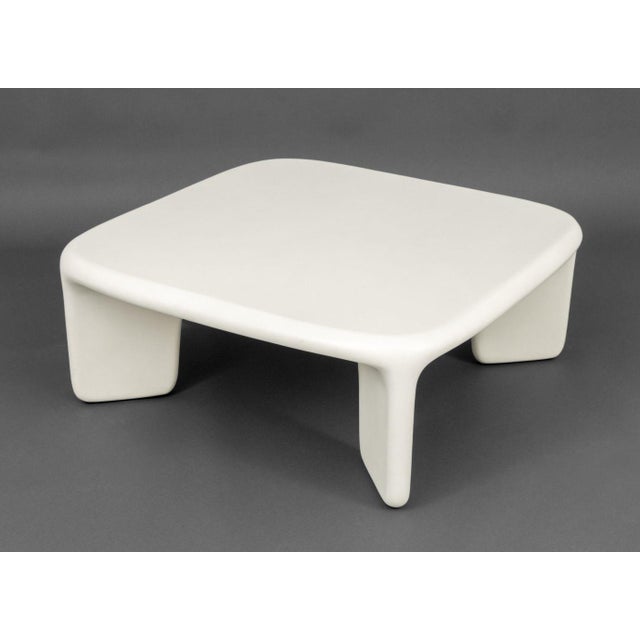 Four Hands "Dante" White Concrete Coffee Table For Sale - Image 9 of 9