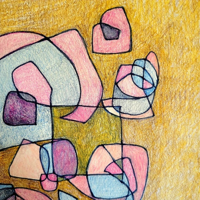 One from a collection of exclusive artists drawings circa 2019 - 2021. These one of a kind works are primarily colored...