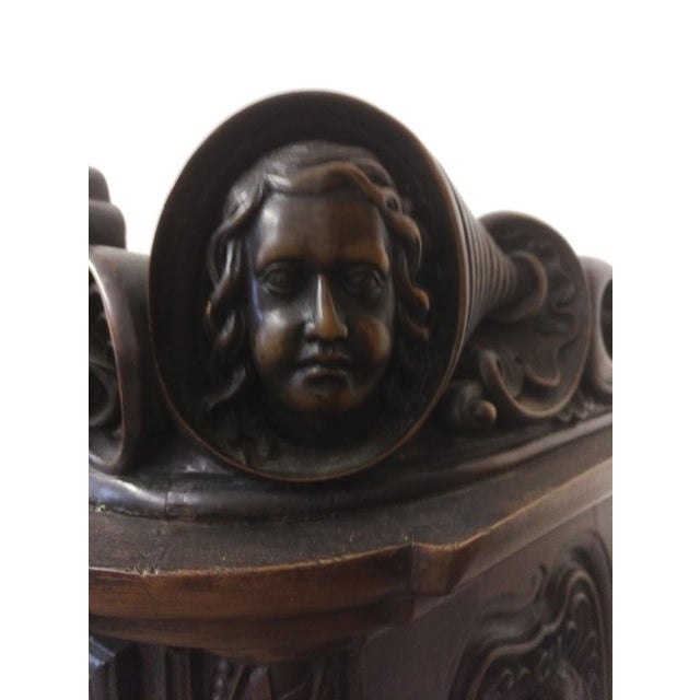Wood Monumental French Display Cabinet with Bourbon Coat of Arms, 1740 For Sale - Image 7 of 12