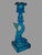 Vintage Cobalt Blue Figural Dolphin Pressed Glass Candlestick For Sale - Image 9 of 10