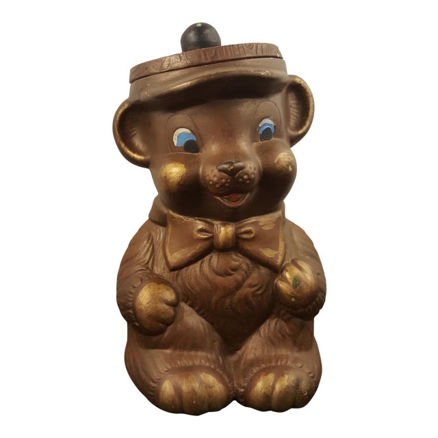 Vintage Teddy Bear Cookie Jar Chairish