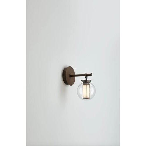 Neri and Hu Bai a Di Di Bronze-Transparent Glass Wall Lamp for Parachilna For Sale - Image 4 of 9