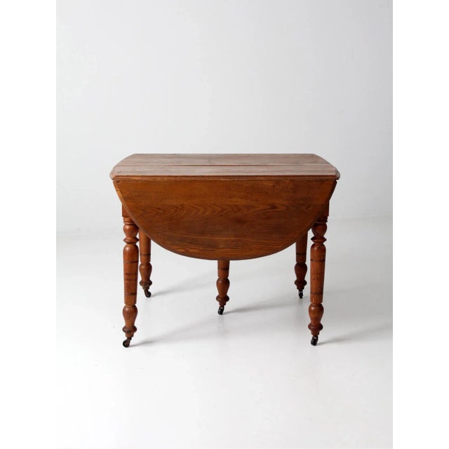 Antique Drop Leaf Table For Sale - Image 9 of 13