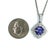 Diamond Sapphire Necklace 2.32 TCW 18k Gold Women Certified For Sale - Image 4 of 10