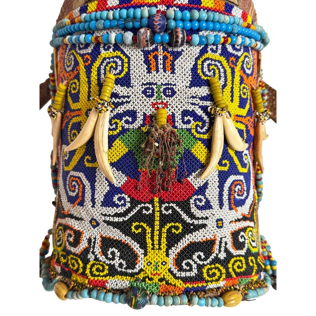 Antique Borneo Dayak Beaded Artifact For Sale - Image 10 of 10