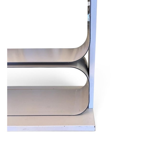 White Space Age Aluminium Shelving Unit, 1970 For Sale - Image 8 of 11
