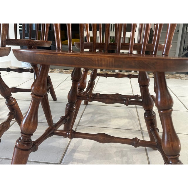 Windsor Chairs by Nichols & Stones, American, 1960, Set of 4 For Sale - Image 14 of 18