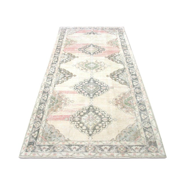 1960s 1960s Turkish Oushak Rug For Sale - Image 5 of 6