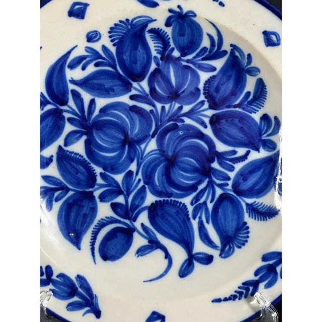 Antique Manises Ceramic Plate, Spain, 19th Century For Sale - Image 3 of 9