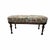 Pink Antique Upholstered Long Bench, Ottoman, Coffee Table For Sale - Image 8 of 10