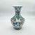 Ceramic Handmade Ceramic Vase (30cm) – Turquoise & Terracotta Floral Design – Textured Iznik Decor For Sale - Image 7 of 9