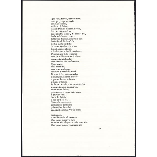 1968 Salvador Dalí Biblia Sacra Lithograph "Leo Quasi Bos Comedens Paleas" (Lion Eating Straw Like an Ox) For Sale In New York - Image 6 of 11