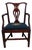 1960s Chippendale Style Mahogany Armchair For Sale