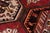 Shabby Chic Tabriz Red/Rust Wool Runner Rug- 3'7'' X 9'10'' For Sale - Image 4 of 10