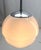 Glass German Pendant Lamp with Opaline Shade and Chrome Fittings, 1950s For Sale - Image 7 of 17