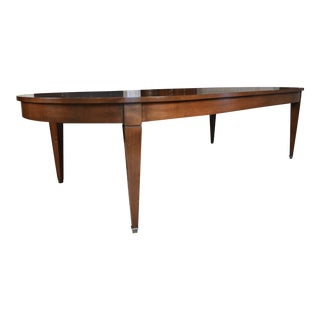 Emanuel Morez English Traditional Hand Made Oval Dining Table For Sale